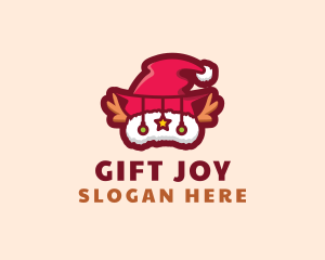 Christmas Santa Hat logo design