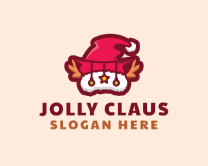 Christmas Santa Hat logo design