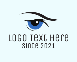 Orange Eye - Blue Eye Clinic logo design