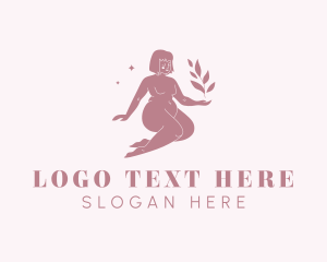 Dating Site - Beauty Nude Woman logo design