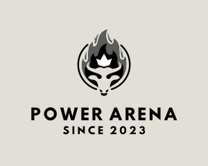 Arena - Fiery King Bull logo design