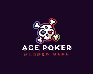 Poker - Casino Poker Skull logo design