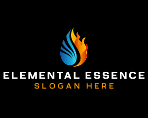 Element - Fire Water Element logo design