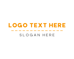 Slanted - Modern Bold Text logo design