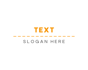 Modern Bold Text logo design