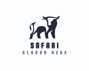 Strong Bull Safari logo design
