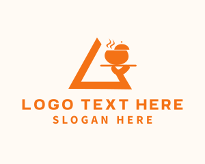 Triangular - Orange Soup Restaurant logo design