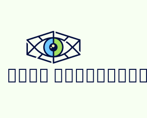 Optometrist - Minimalist Hexagon Eye logo design