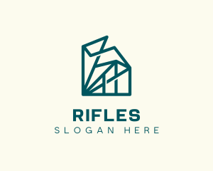 House Hunting - Geometric Abstract Buildings logo design
