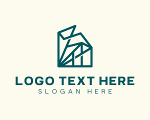 Geometric Abstract Buildings Logo