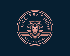 Vip - Mythical Luxury Goat logo design