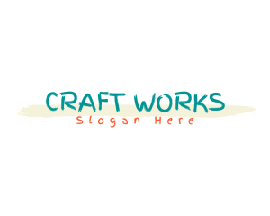 Crafting - Playful Craft Business logo design