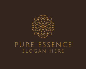 Essence - Flower Leaf Oil logo design