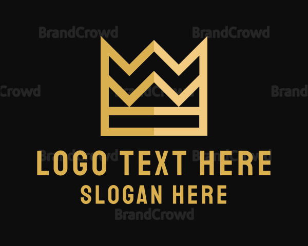 Elegant Gold Crown Logo