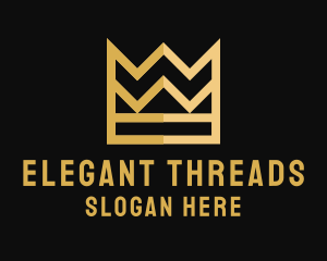 Elegant Gold Crown logo design