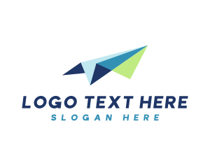Courier - Forwarding Paper Plane logo design