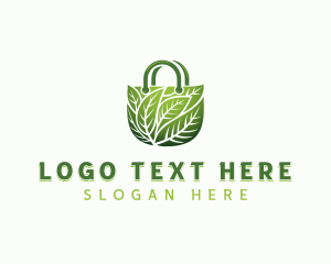 Gardening - Organic Leaves Bag logo design