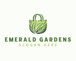 Organic Leaves Bag logo design