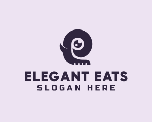 Elephant Letter E logo design