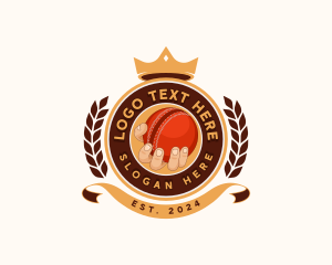 Cricket - Cricket Ball League logo design