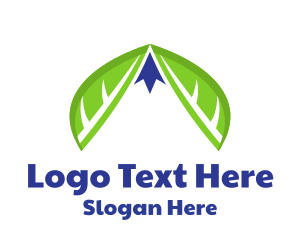 Rock Formation - Leaf Mountain Peak logo design
