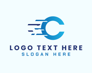 Data Transfer - Cyber Tech Letter C logo design