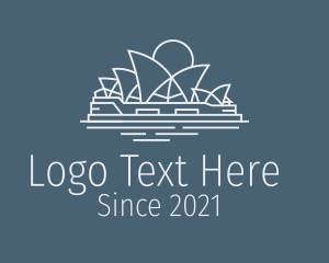 Travel - Sydney Opera House logo design