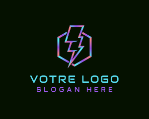 Electrical - Hexagon Gaming Lightning logo design