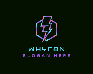 Charging - Hexagon Gaming Lightning logo design