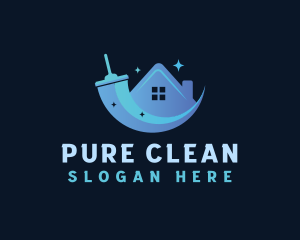 Home Cleaning Squeegee logo design