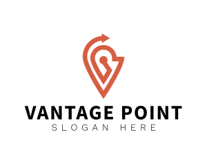 Point - Travel Location Arrow logo design