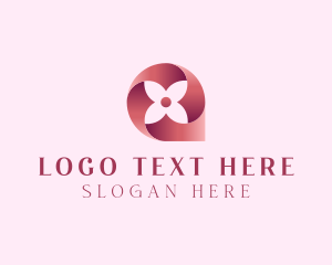 Modern - Four Petal Flower logo design