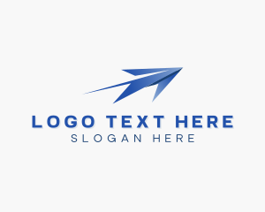 Paper Plane - Flight Plane Pilot logo design