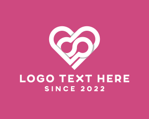 Valentine - Heart Dating Family logo design