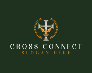 Cross - Cross Dove Religion logo design