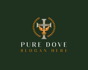 Dove - Cross Dove Religion logo design