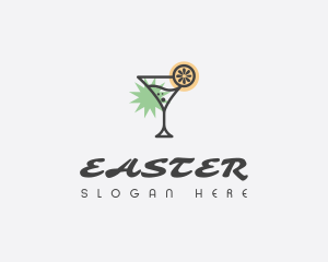 Bartender - Tropical Cocktail Bar logo design