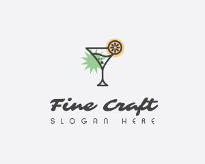 Tropical Cocktail Bar logo design