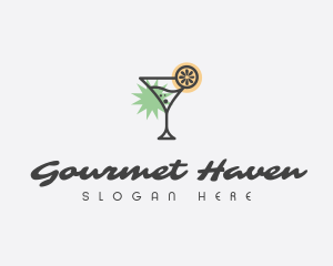 Tropical Cocktail Bar logo design