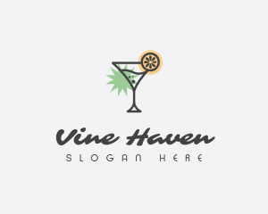 Tropical Cocktail Bar logo design