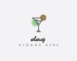 Pub - Tropical Cocktail Bar logo design