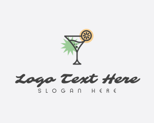 Liqour - Tropical Cocktail Bar logo design