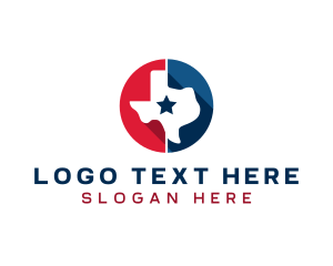 United States - USA Texas Map logo design