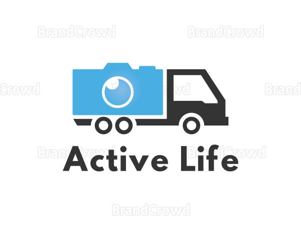 Camera Transport Truck Logo