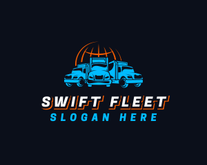 Truck Fleet Logistics logo design