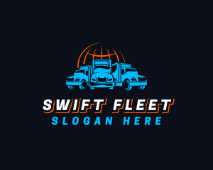 Fleet - Truck Fleet Logistics logo design