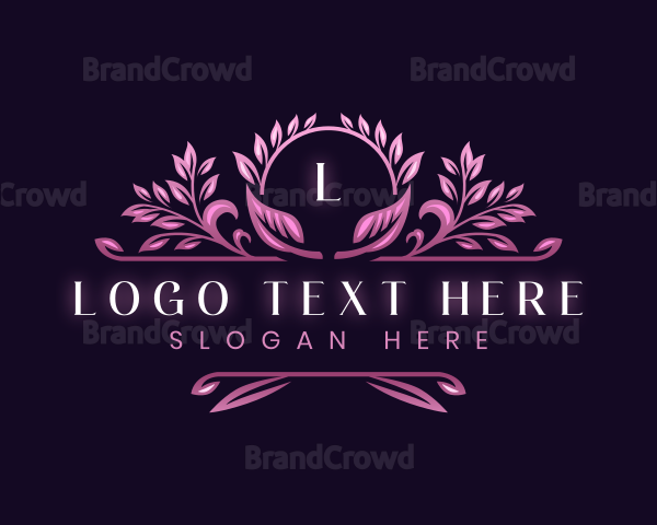 Elegant Floral  Decorative Logo