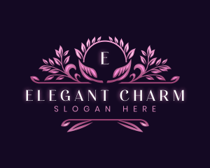 Elegant Floral  Decorative logo design