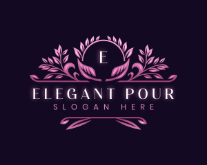 Elegant Floral  Decorative logo design