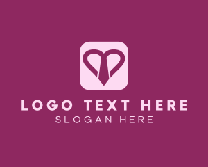 Work - Purple Heart Necktie logo design